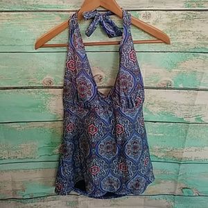 Coolibar XL tankini spf 50+ fun pattern reposh euc